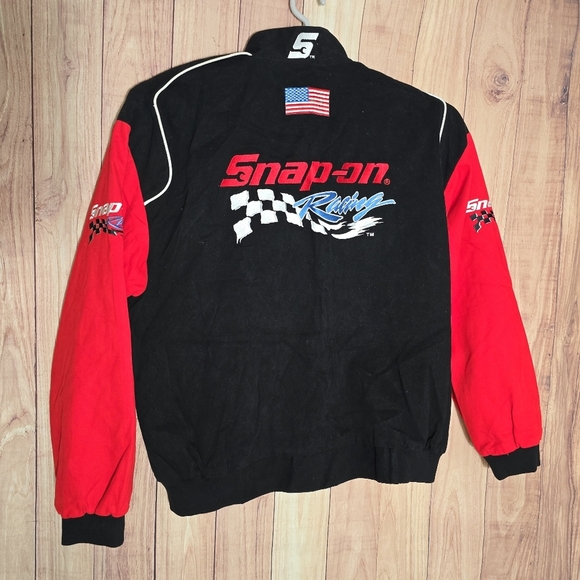 Choko Motorsports Authentic Apparel Snap On Tool Black & Red Men's Jacket XL - Picture 9 of 15